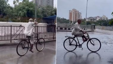 Viral Video: साइकिल की सवारी करते समय बुजुर्ग ने किया स्टंट, नेटीजंस हुए इम्प्रेस