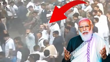 VIDEO: भारत जोड़ो यात्रा में लगे मोदी-मोदी के नारे, राहुल गांधी ने Flying Kiss से दिया जवाब, वीडियो वायरल