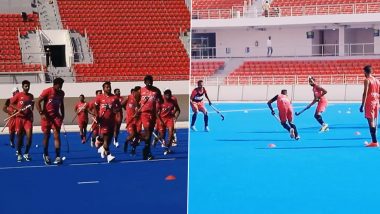 2023 Men's FIH Hockey World Cup: कप अपने नाम करने के लिए टीम इंडिया ने कसी कमर, मैदान में जमकर बहाया पसीना