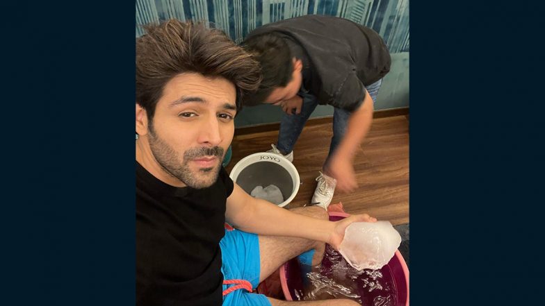 Shehzada के लिए सॉन्ग शूट कर रहे Kartik Aaryan के पैरों का हुआ बुरा हाल, Photo शेयर करके सुनाई दास्तां