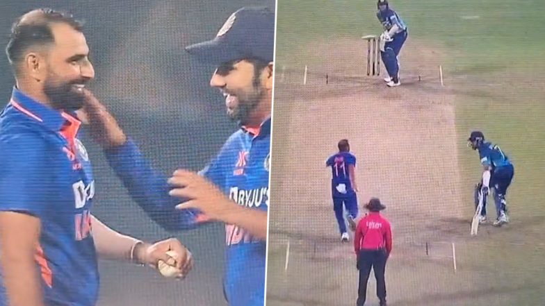 IND vs SL 1st ODI: मोहम्मद शमी ने की मांकडिंग, लेकिन कप्तान रोहित शर्मा की दरियादिली ने जीता सभी फैंस का दिल (Watch Video)