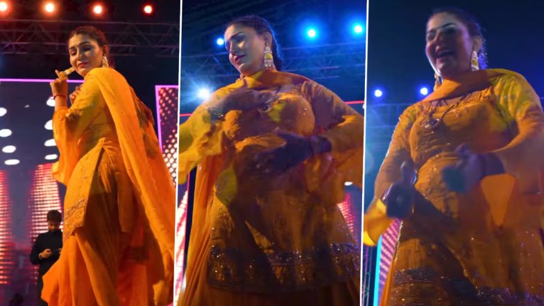 Sapna Choudhary Dance Video: सपना चौधरी ने पीला सूट पहनकर स्टेज पर जमकर लगाए ठुमके, वीडियो देखकर झूमे फैंस
