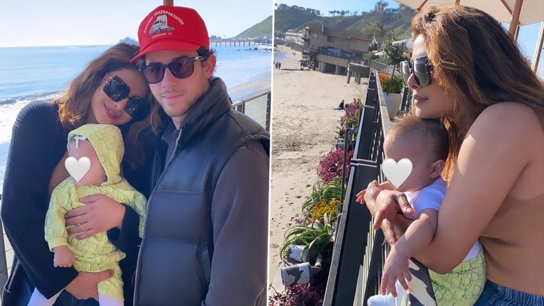 Priyanka Chopra अपनी बेटी Maltie Marie Jonas संग बीच पर करती दिखी एन्जॉय, सामने आय ये क्यूट Photos