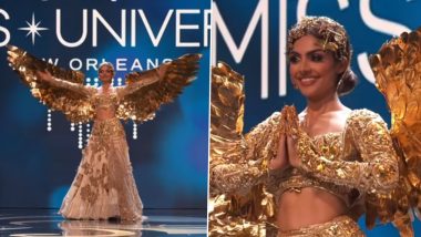 Miss Universe 2023: देश का प्रतिनिधित्व करेंगी Divita Rai, नेशनल कॉस्ट्यूम राउंड में दिविता ने पहना गोल्डन पंखों वाला लहंगा, वीडियो हुआ वायरल (Watch Video)