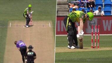 BBL 2023: रिले मेरेडिथ ने की खतरनाक इनस्विंग यॉर्कर, बोल्ड होने पर डेविड वॉर्नर के भी उड़ गए होश (Watch Video)