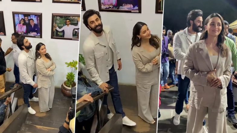 Ranbir Kapoor-Alia Bhatt At Mumbai Press Club: रणबीर कपूर-आलिया भट्ट साथ में पहुंचे मुंबई प्रेस क्लब, खुद की और परिवार की तस्वीरें देख हुए भावुक (Watch Video)
