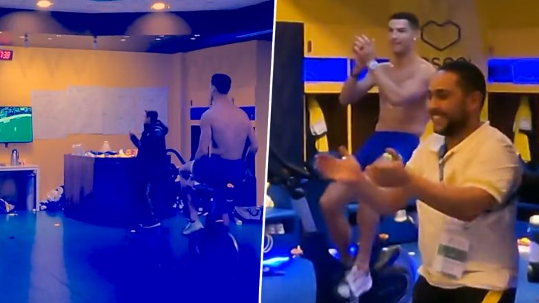 Cristiano Ronaldo: सऊदी प्रो लीग के अल-नासर बनाम अल-ताई मैच में&nbsp;एंडरसन तालिस्का की गोल करने के बाद ख़ुशी से झूमे क्रिस्टियानो रोनाल्डो, देखें Video