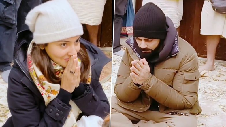 Virat- Anushka Viral Video: विराट कोहली और अनुष्का शर्मा अपनी बेटी वामिका के साथ पूजा करने पहुंचे वृंदावन, देखें विडियो
