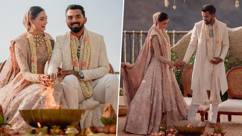 Athiya Shetty and KL Rahul are Married: शादी के पवित्र बंधन में बंधे आथिया शेट्टी-केएल राहुल, देखिए विवाह की खूबसूरत तस्वीरें (View Pics)