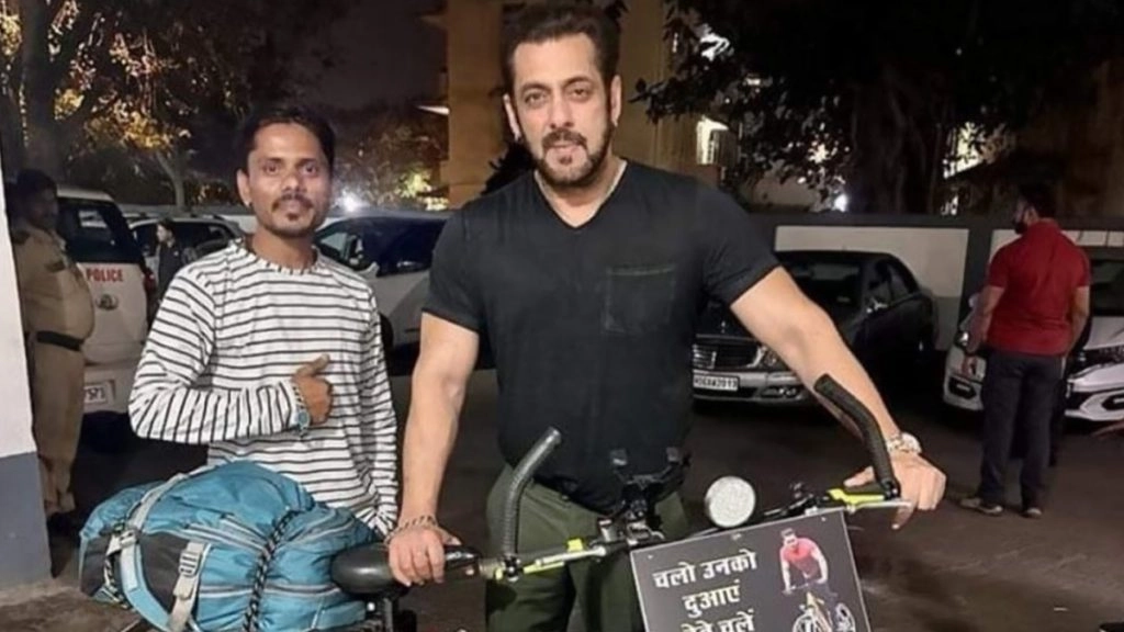 Salman Khan के फैन ने 1100 किमी की दूरी तय कर दी जन्मदिन की बधाई