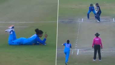 Archana Devi Viral Catch Video: U19 महिला T20 वर्ल्ड कप के फाइनल में अर्चना देवी ने पकड़ा हैरतअंगेज कैच, देखें मजेदार विडियो