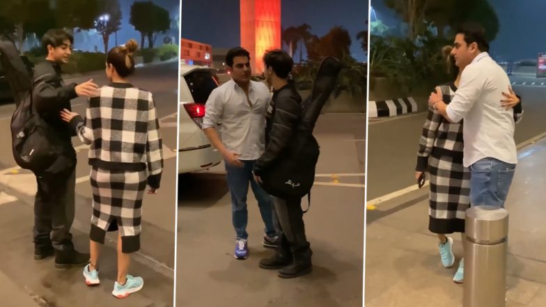 Arbaaz Khan और Malaika Arora ने एक-दूसरे को लगाया गले, बेटे Arhaan Khan को एयरपोर्ट छोड़ने पहुंचा थे एक्स-कपल