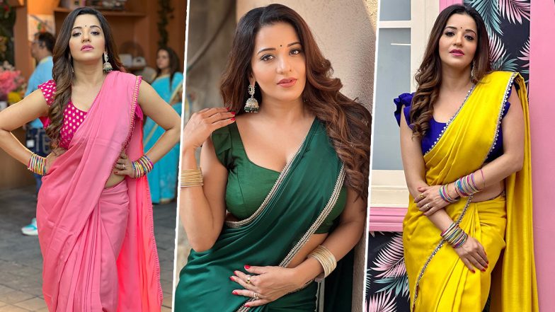 Monalisa Saree Look: भोजपुरी एक्ट्रेस मोनालिसा का साड़ी लुक देखकर इम्प्रेस हुए फैंस, एक से बढ़कर एक स्टाइल में आई नजर