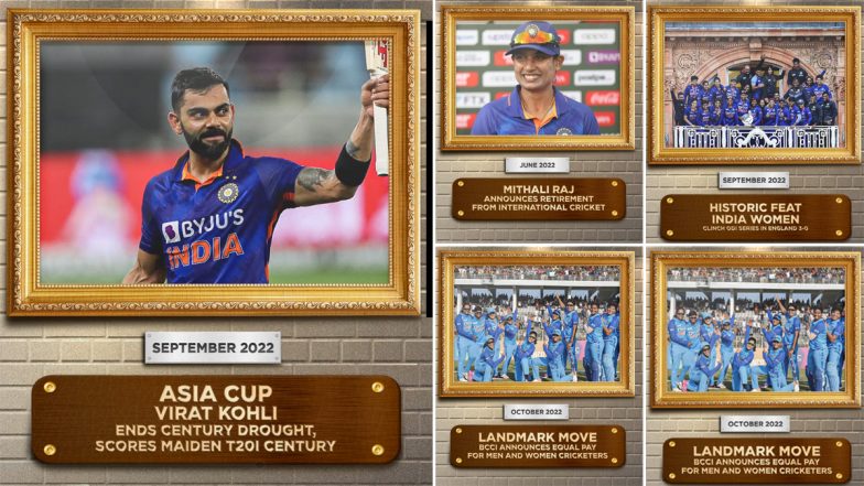 BCCI ने ऐसे किया साल 2022 को 'गुड-बाई', सोशल मीडिया पर शेयर की इस साल के खास पल (Watch Video)