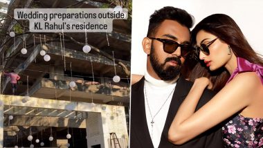 Athiya Shetty and KL Rahul's Wedding Preparations: अथिया शेट्टी के साथ शादी के बंधन में जल्द बंधेंगे केएल राहुल, सलामी बल्लेबाज के घर पर शुरू हुई तैयारी, देखें Video