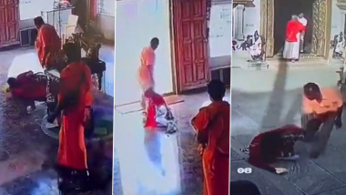 Bengaluru Shocking Video: बेंगलुरू में मंदिर के पुजारी ने महिला के साथ की बदसलूकी, बाल भी पकड़कर घसीटे- जानें वजह