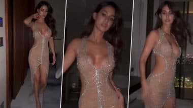 Disha Patani ने ट्रांसपेरेंट ड्रेस पहन फ्लॉन्ट किए सेक्सी कर्व्स, एक्ट्रेस का यह सिजलिंग वीडियो सोशल मीडिया पर हुआ वायरल (Watch Video)