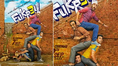 Fukrey 3 Posters: कॉमेडी फिल्म 'फुकरे 3' 7 सितंबर को सिनेमाघरों में होगी रिलीज, फनी पोस्टर्स के साथ हुआ ऐलान (View Posters)