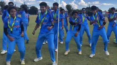 India U19 Women's Team Victory Dance: ICC महिला U19 T20 विश्व कप 2023 की ट्रॉफी जीत के बाद भारतीय U19 महिला टीम ने 'काला चश्मा' पर की खुबसूरत डांस, देखें वीडियो