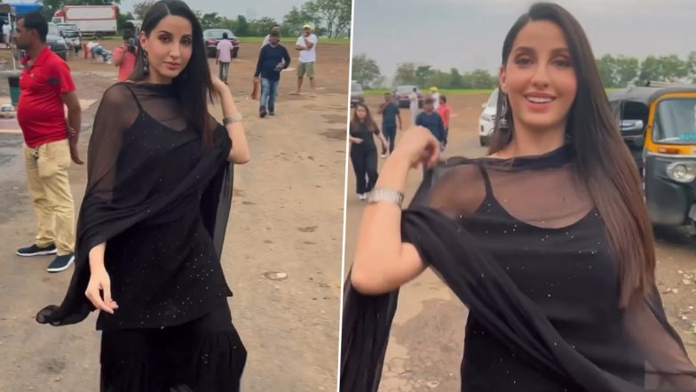 Nora Fatehi ने ब्लैक सूट पहन गिराई बिजली, एक्ट्रेस की खूबसूरती देख यूजर्स हुए लट्टू (Watch Video)