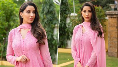 Nora Fatehi का पिंक सूट में दिखा दिलकश अंदाज, एक्ट्रेस की खूबसूरती के सामने कायल हुए यूजर्स (See Pics)