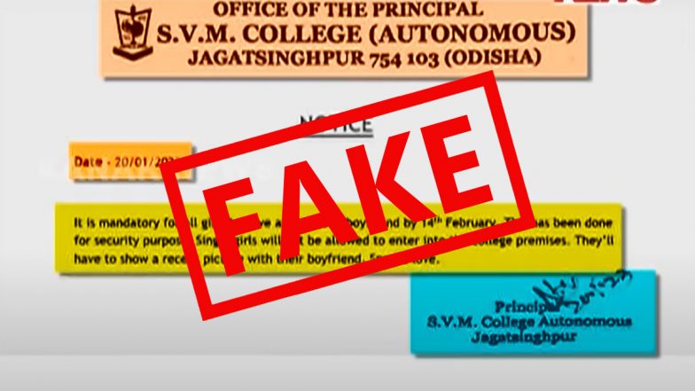 Fact Check: ओडिशा में कॉलेज जाने के लिए छात्राओं को बनाना होगा बॉयफ्रेंड? जानें इंटरनेट पर वायरल नोटिस का सच