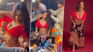 Poonam Pandey का घाघरा चोली में दिखा कातिलाना अवतार, 'चोली के पीछे क्या है' (Watch Video)