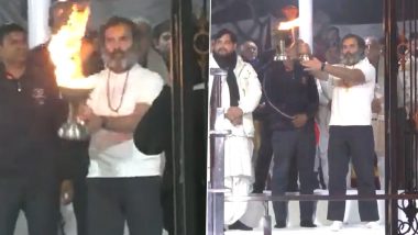 Rahul Gandhi Performs Aarti: हरियाणा के कुरुक्षेत्र में राहुल गांधी ने ब्रह्म सरोवर पर की आरती- Watch Video