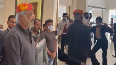 VIDEO: शूट कमिटमेंट के लिए जैसलमेर पहुंचे सुपरस्टार Rajinikanth, स्टाफ ने शानदार डांस परफॉर्मेंस के साथ किया वेलकम