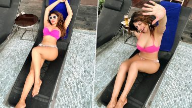 Shama Sikander का पिंक बिकनी में दिखा सिजलिंग अवतार, पूल किनारे एक्ट्रेस ने छलकाया जाम (Watch Video)