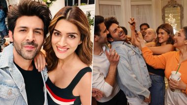 Shehzada: Kartik Aaryan-Kriti Sanon की फिल्म 'शहजादा' की शूटिंग हुई पूरी, कृति ने शेयर की सेट की तस्वीरें (See Pics)