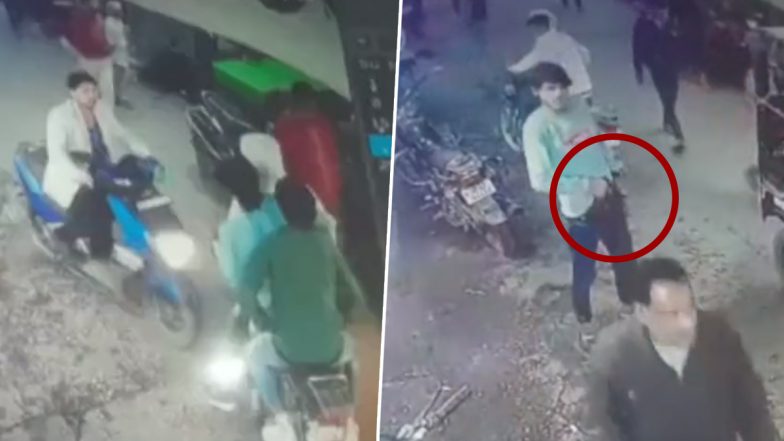 Video: यूपी के हापुड़ में मामूली विवाद पर फिल्मी स्टाइल में बाइक सवार युवक ने तानी गन, घटना CCTV में कैद