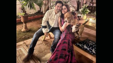 Varun Dhawan - Natasha Dalal Anniversary: वरुण धवन ने शादी की सालगिरह के मौक पर पत्नी और पालतू के साथ शेयर की क्यूट तस्वीर, सेलेब्स ने दीं शुभकामनाएं (View Pic)