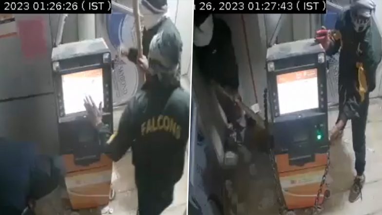 Rajasthan: अजमेर में चोरों ने उखाड़ी एटीएम मशीन, लूट ले गए लाखों का कैश (Watch Video)