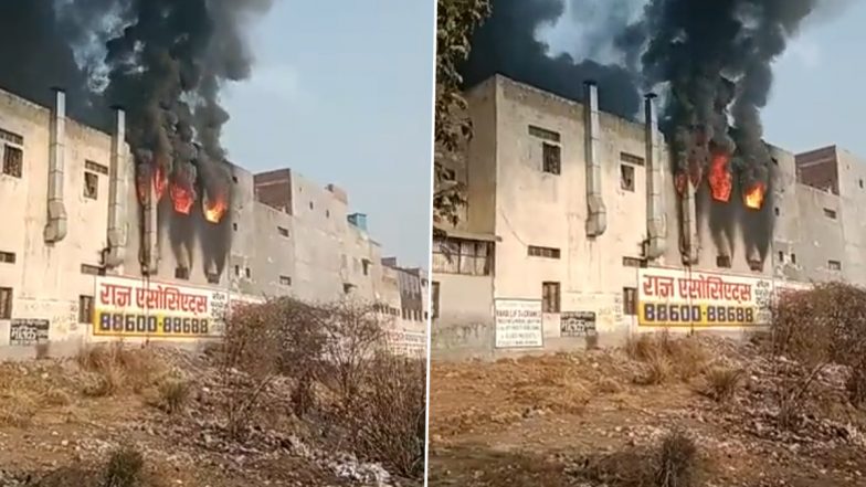 Delhi: बवाना के एन ब्लॉक में प्लास्टिक दाना बनाने वाली फैक्ट्री में लगी आग, Video आया सामने