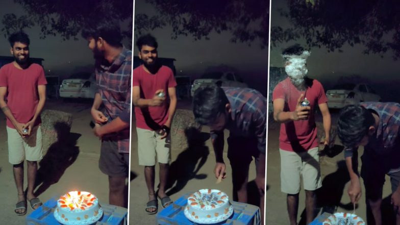 Viral Video: फ्रेंड के बर्थडे को लेकर शख्स ने बनाया खुराफाती प्लान, लेकिन छोटी सी चूक पड़ गई भारी