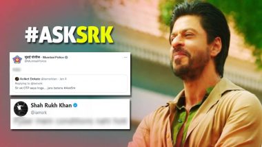 Ask SRK Session: शाहरुख खान से OTP मांगने वाले यूजर को मुंबई पुलिस ने दिया मजेदार जवाब, यहां देखिए वो ट्वीट