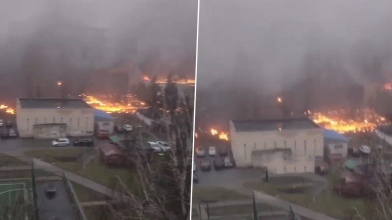 Ukraine Helicopter Crash: बिल्डिंग से टकराया हेलिकॉप्टर, यूक्रेन के मंत्री समेत 16 लोगों की मौत (Video)