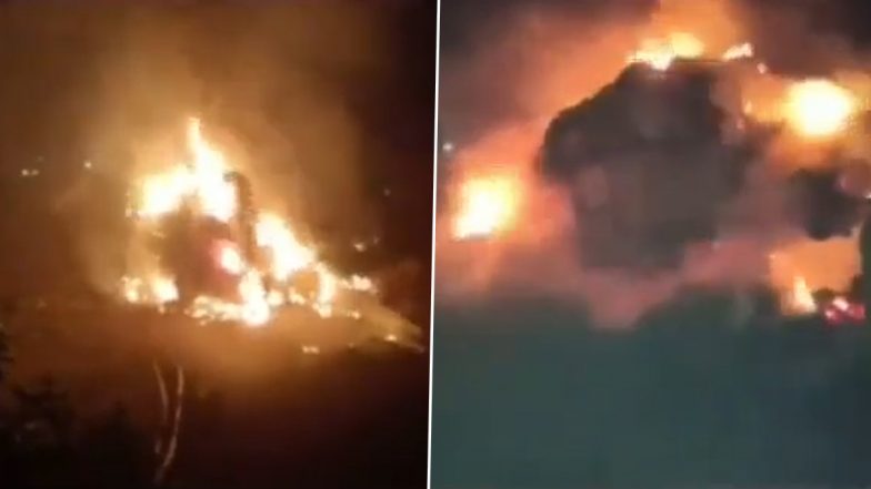Dhanbad: बिचाली लदे पिकअप वैन में लगी आग, खौफनाक विडियो आया सामने