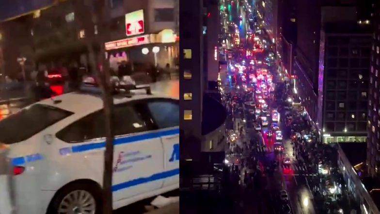 Video: US के Times Square पर चाकूबाजी, हमले में 2 पुलिस वाले घायल, New York में हमलावर गिरफ्तार
