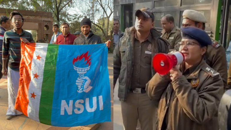 BBC डॉक्‍यूमेंट्री पर दिल्‍ली यूनिवर्सिटी में बवाल, स्‍क्रीनिंग की जिद पर अड़े छात्र, हिरासत में लिए गए प्रदर्शनकारी
