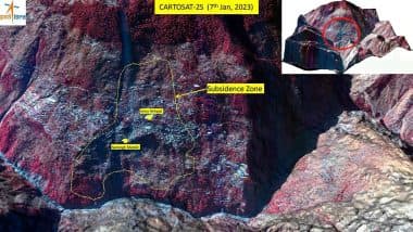 Joshimath Subsidence: पहली बार जोशीमठ की सैटेलाइट Photos आई सामने, तस्वीरों में देखें धंस रहा है कौन सा इलाका