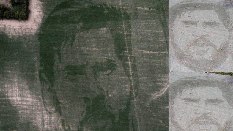 Farmer Grows Lionel Messi’s Image in Field: अर्जेंटीना में किसान ने फसल से खेत में बनाया लियोनेल मेसी का तस्वीर, देखें वीडियो