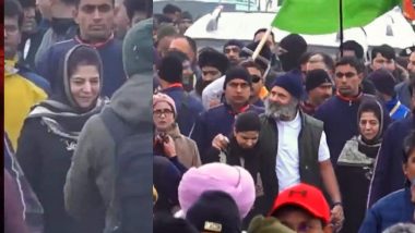 Kashmir: भारत जोड़ो यात्रा में शामिल हुईं महबूबा मुफ्ती, कदम से कदम मिलाकर राहुल गांधी का दिया साथ