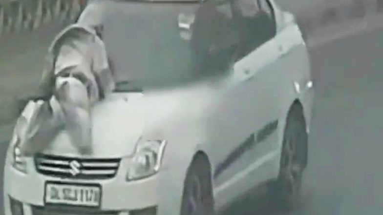 Man Dragged By Car in Delhi: कार से टक्कर मारने के बाद शख्स को बोनट पर घसीटा, CCTV वीडियो आया सामने