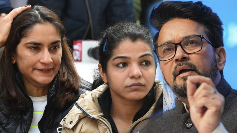 Anurag Thakur Dinner With Wrestlers: धरने पर बैठे रेसलर्स को खेल मंत्री ने डिनर पर बुलाया, कहा- खिलाड़ियों के आरोप बेहद गंभीर