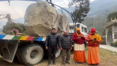 नेपाल ने राम- जानकी की मूर्तियों के लिए 2 शालिग्राम शिला अयोध्या भेजी, देखें तस्वीरें
