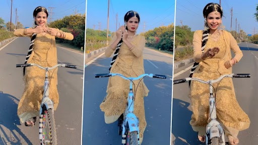 Viral Video: साइकिल चलाते हुए लड़की ने 'ये लड़का हाय अल्लाह' गाने पर किया डांस, वीडियो देख लोग हुए हैरान