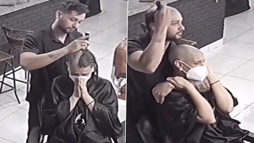 Emotional Video: नाई ने काटे कैंसर पेशंट महिला के बाल, फिर एकजुटता में तुरंत काटे अपने हेयर