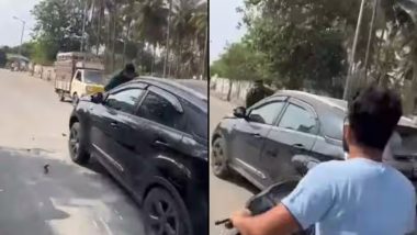 Man Dragged By Car: बेंगलुरु में 'रोड रेज', शख्स को कार के बोनट पर एक KM तक घसीटा, VIDEO वायरल